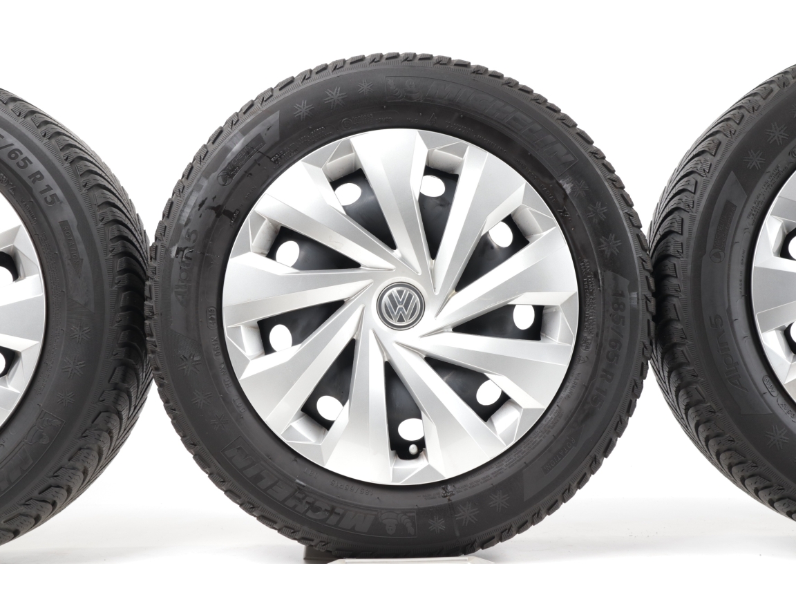 VW Polo 6 2G Winterkompletträder 15 Zoll 2Q0601027A mit kappen 185/65 Räder 1 thumbnail