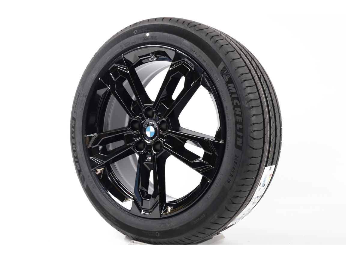 BMW X1 U11 X2 U10 Sommerkompletträder M Doppelspeiche 871 Schwarz Sommer Räder 3 picture